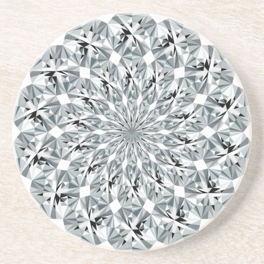 Bling-bling patroon zandsteen onderzetter (Voorkant)