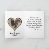 Bling Blue Card met cascaderende diamanten! Kaart (Binnen)