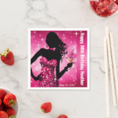 Bling Bombshell Sparkle verjaardagsfeestje | fuchs Servetten (Insitu)