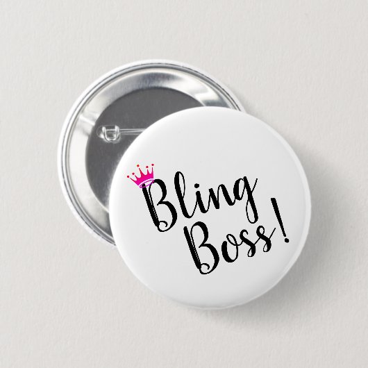 Bling Boss Button (Voorkant /achterkant)