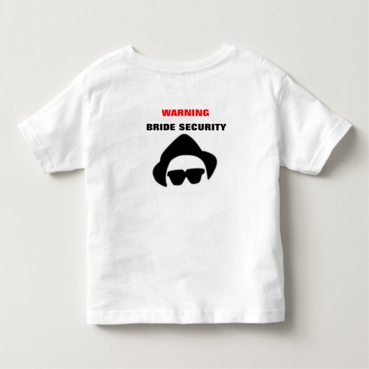 Bling & Bride Security T-shirt (Achterkant)