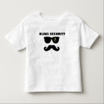 Bling & bride Security Wedding Shirt<br><div class="desc">Geef de kleintjes de beste positie in het bruiloft. Bling Security. Shirt en cadeauidee</div>