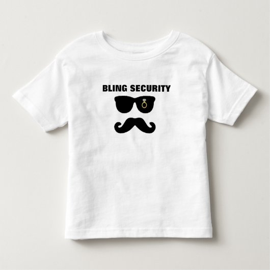Bling & bride Security Wedding Shirt (Voorkant)