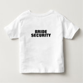 Bling & bride Security Wedding Shirt (Achterkant)
