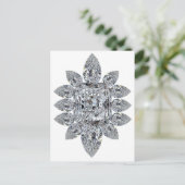 Bling Brooch Briefkaart (Staand voorkant)