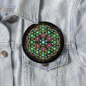 Bling Brooch / Pin voor de dames ....: ) Ronde Button 4,0 Cm (In situ)
