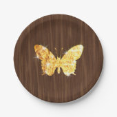 Bling Butterfly Papieren Bordje (Voorkant)