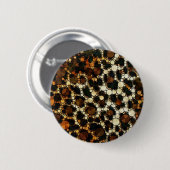 Bling Cheetah Print Ronde Button 5,7 Cm (Voorkant /achterkant)