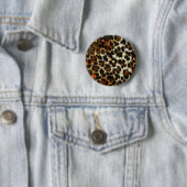 Bling Cheetah Print Ronde Button 5,7 Cm (In situ)