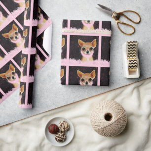 Bling Chihuahua Cadeaupapier