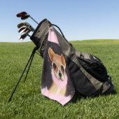 Bling Chihuahua Golfhanddoek (Groen)