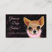 Bling Chihuahua Visitekaartje (Voorkant)