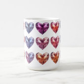 Bling Crystal Hearts Koffiemok (Center)