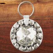 Bling Diamond Rhinestone  Costume Jewelry Sleutelhanger (Voorkant)