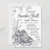 Bling Diamond Sneaker Ball Verjaardagsfeest Kaart (Voorkant)