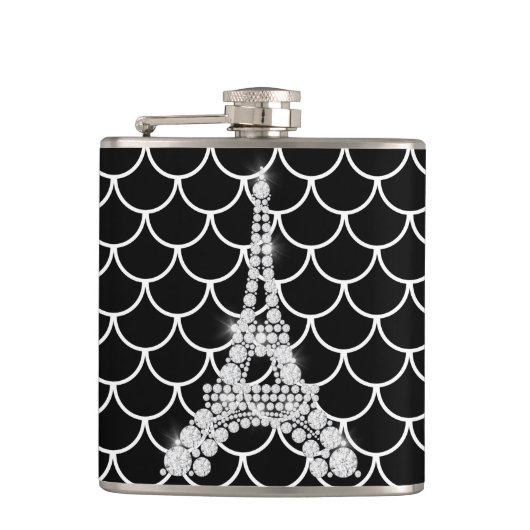 Bling Eiffel Tower Heupfles (Voorkant)