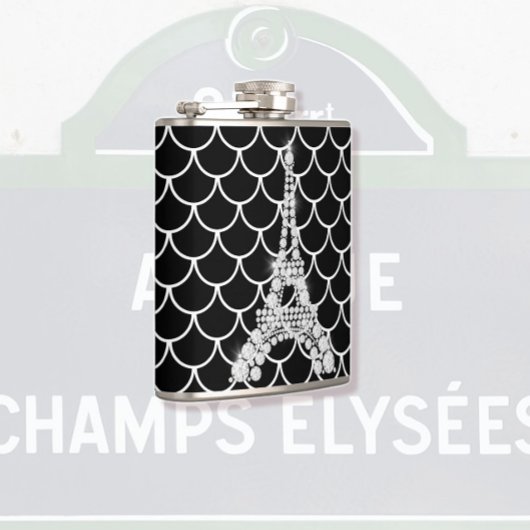 Bling Eiffel Tower Heupfles