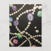 Bling en parels briefkaart (Voorkant)