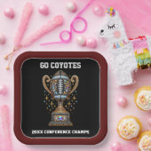 Bling Football Party Big Game Bowl Game Trofee Papieren Bordje (Feest)