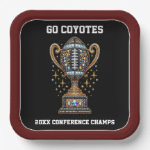 Bling Football Party Big Game Bowl Game Trofee