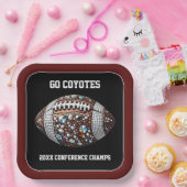 Bling Football Party Big Game Bowl spel Papieren Bordje (Feest)