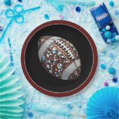 Bling Football Party Big Game Bowl spel Papieren Bordje (Feest)