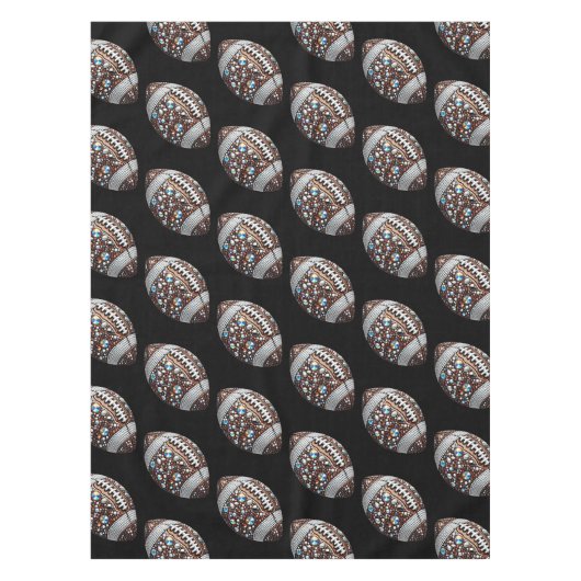 Bling Football Party Big Game Bowl spel Tafelkleed (Voorkant)