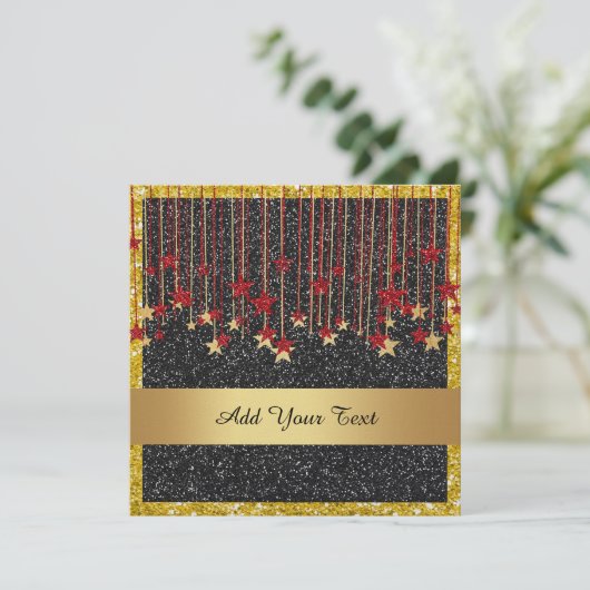 Bling Formele uitnodiging (Staand voorkant)