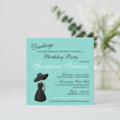 Bling Glam Blauwgroen Tiara Birthday Celebration P (Staand voorkant)