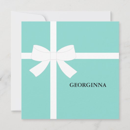 Bling Glam Blauwgroen Tiara Birthday Celebration P (Achterkant)