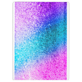 Bling Glitter Girly Monogram Initiaal Clip Board Klembord (Achterkant)