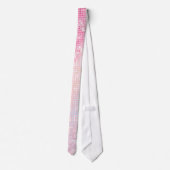 Bling Glitter Girly Pink Glitz Glam Blauwgroen Man Stropdas (Achterkant)