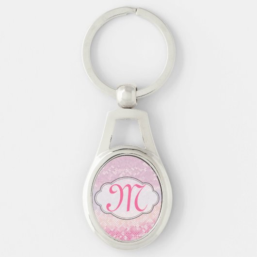 Bling Glitter Girly Pink Glitz Glamour Sleutelhang Sleutelhanger (Voorkant)