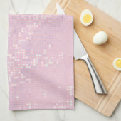 Bling Glitter Girly Pink Glitz Kitchen Dish Towel Theedoek (Quarter Fold)
