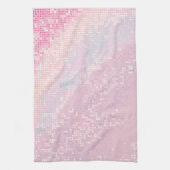 Bling Glitter Girly Pink Glitz Kitchen Dish Towel Theedoek (Verticaal)
