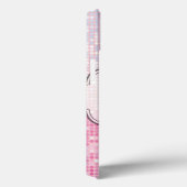 Bling Glitter Girly Pink Glitz Monogram IPAD Case (Achterkant / Rechts)