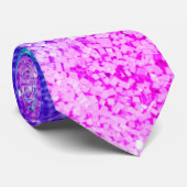 Bling Glitter Girly Roze Paarse Blauwgroen Mannen  Stropdas (Opgerold)
