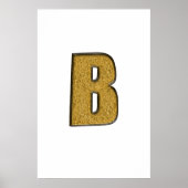 Bling Gold B Poster (Voorkant)
