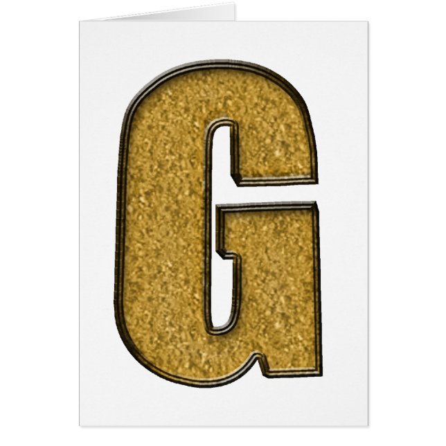 Bling Gold G (Voorkant)