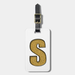 Bling Gold S Bagagelabel