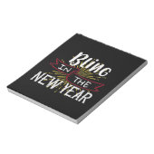 Bling in het nieuwe jaar notitieblok (Linkerzijde)