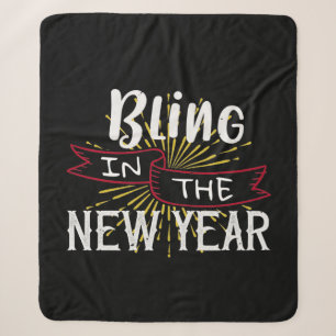 Bling in het nieuwe jaar sherpa deken