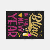 Bling In The New Year New Years Eve Party For Wome Fleece Deken (Voorkant (Horizontaal))