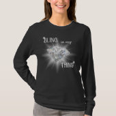 Bling is mijn ding Diamond Sparkle T-shirt (Voorkant)
