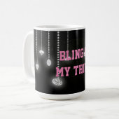 Bling Is My Thing Diamanten Mok (Voorkant links)