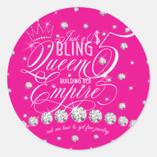Bling Jewelry, slechts 5 dollar Ronde Sticker