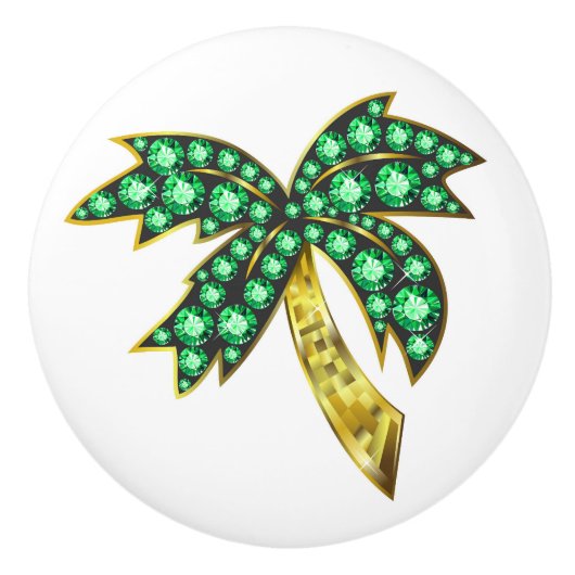BLING Keramische Palm Tree Knop (Voorkant)