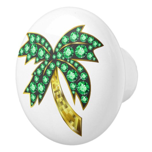 BLING Keramische Palm Tree Knop (Rechts)