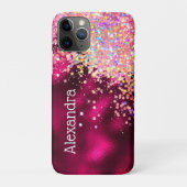 Bling Luxury Sparkle Holographic Glitter Custom Case-Mate iPhone Case (Achterkant)