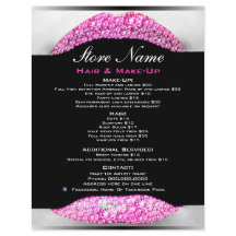 Bling make-up Artist Beauty Salon-lijst van dienst